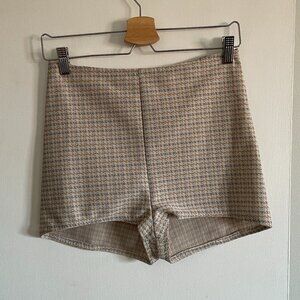 Womens Beige Bike Shorts